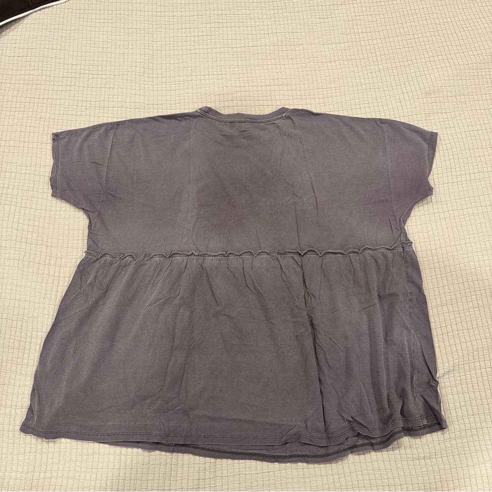 ASOS Women's Gray cotton Maternity Tee - Size 6